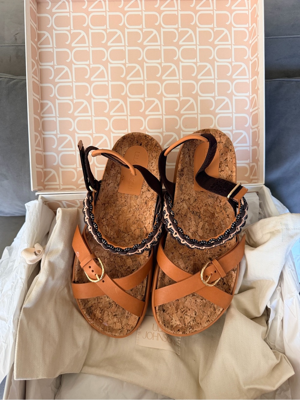 Ulla johnson lilou macrame sandal pecan brown - Picture 2 of 6